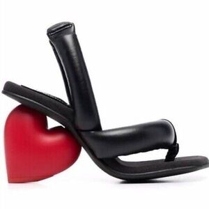 Yume Yume Leather Puff Heart Love Heel EUR 41 -9.5/10 US NIB